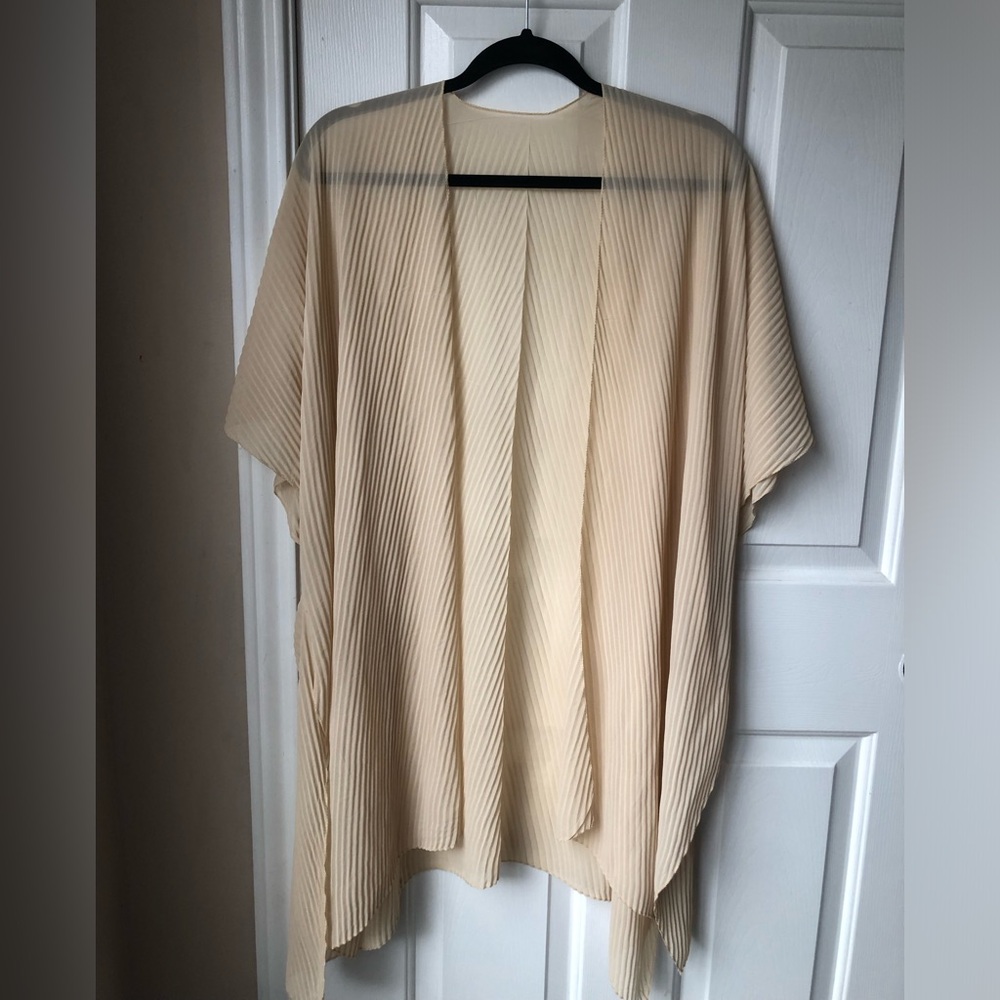 Elegant Cream Swim Coverup